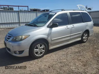 2006 Mazda MPV LX with VIN JM3LW28A060563098, listed as a Copart auction lot 81003254 with 121,191 mi miles and Clean Title. Bid and sale history available at carsss.com. Image 1.