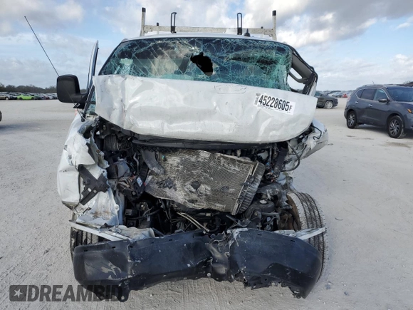 2023 Chevrolet Express Cargo with VIN 1GCWGAFP2P1212130, listed as a Copart auction lot 45228605 with Not provided miles and Non repairable. Bid and sale history available at DreamBid. Image 5.
