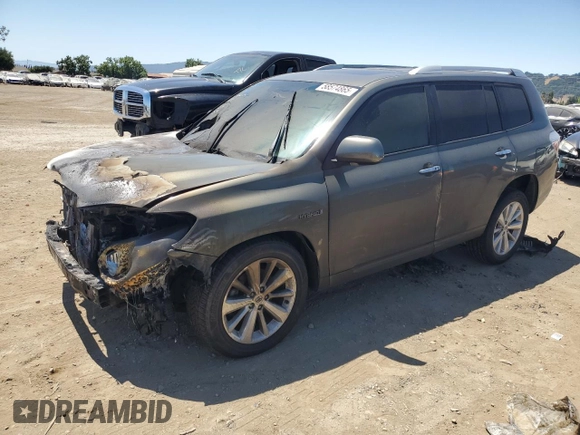 2010 Toyota Highlander Limited with VIN JTEJW3EHXA2041336, listed as a Copart auction lot 58574865 with Not provided miles and Salvage title. Bid and sale history available at DreamBid. Image 1.