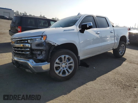 2022 CHEVROLET C1500 LTZ with VIN 1GCPAEETXNZ589525, listed as a Copart auction lot 83074804 with 26,139 mi miles and Salvage Title. Bid and sale history available at DreamBid. Image 1.