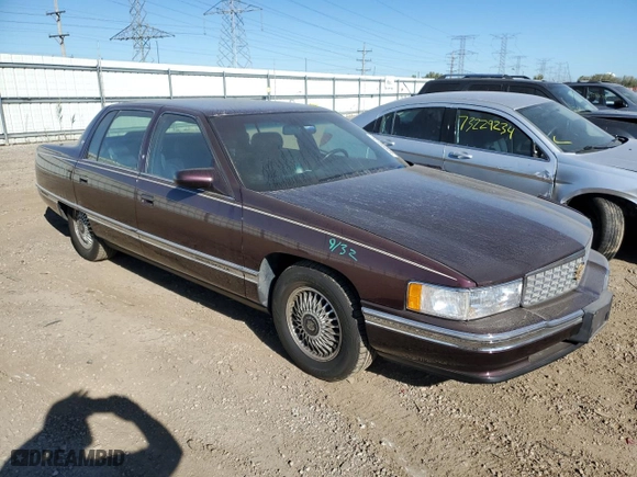 1994 Cadillac DeVille with VIN 1G6KD52B4RU249046, listed as a Copart auction lot 73195804 with 99,729 mi miles and Salvage Title. Bid and sale history available at carsss.com. Image 4.