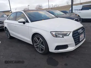 2019 Audi A3 Premium with VIN WAUAUGFF3KA101038, listed as a IAAI auction lot 41878582 with 61,726 mi miles and . Bid and sale history available at DreamBid. Image 1.