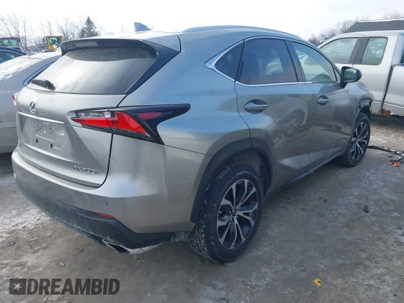 2015 Lexus NX 200t with VIN JTJBARBZ3F2018377, listed as a IAAI auction lot 41364174 with 123,234 mi miles and . Bid and sale history available at DreamBid. Image 4.