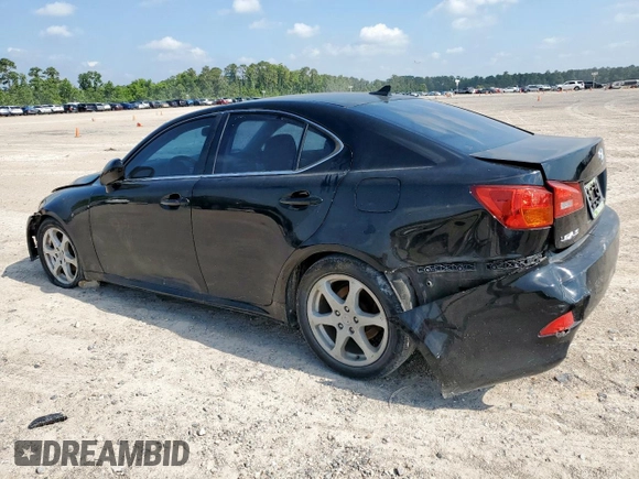 2008 Lexus IS 250 z VIN JTHBK262282065082, wystawiony jako Copart lot #57063935 z przebiegiem 159 294 mil mil oraz Szkoda całkowita • Salvage title. Historia ofert i sprzedaży dostępna na DreamBid. Obrazek 2.