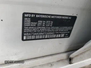 2021 BMW 2 Series 228i xDrive z VIN WBA73AK08M7G68943, wystawiony jako Copart lot #52012645 z przebiegiem 82 395 mil mil oraz Nie do naprawy • Non repairable. Historia ofert i sprzedaży dostępna na DreamBid. Obrazek 13.
