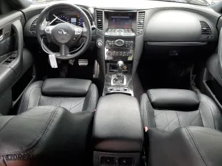 2017 Infiniti QX70 with VIN JN8CS1MW8HM413630, listed as a Copart auction lot 45848744 with 64,822 mi miles and Salvage Title. Bid and sale history available at carsss.com. Image 8.