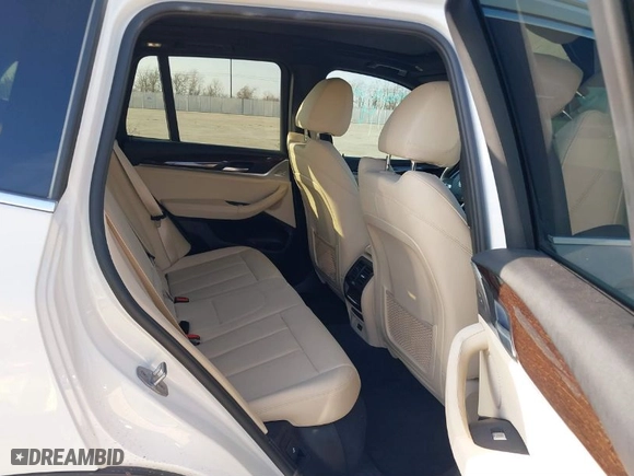 2021 BMW X3 sDrive30i with VIN 5UXTY3C08M9E99698, listed as a IAAI auction lot 41584248 with 46,450 mi miles. Bid and sale history available at carsss.com. Image 8.