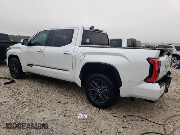 2022 Toyota Tundra 2WD Platinum with VIN 5TFNA5AB6NX003726, listed as a Copart auction lot 69110202 with 5,665 mi miles. Bid and sale history available at carsss.com. Image 2.