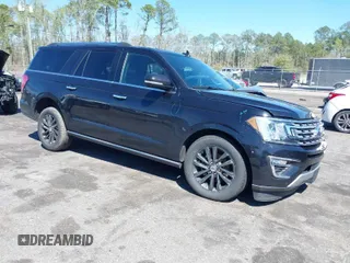 2021 Ford Expedition Max Limited with VIN 1FMJK1KT5MEA26092, listed as a IAAI auction lot 41794464 with 92,731 mi miles and . Bid and sale history available at DreamBid. Image 1.