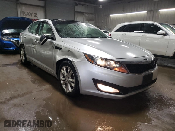 2013 Kia Optima EX with VIN 5XXGN4A70DG187683, listed as a Copart auction lot 45569855 with 128,236 mi miles and Salvage Title. Bid and sale history available at carsss.com. Image 4.
