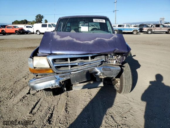 1998 Ford Ranger XL with VIN 1FTYR14C4WPA82916, listed as a Copart auction lot 76079144 with 221,617 mi miles and Salvage Title. Bid and sale history available at carsss.com. Image 5.