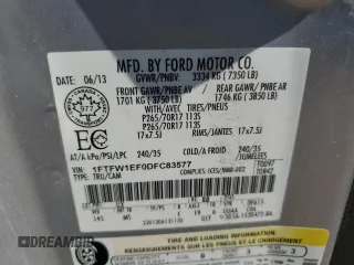 2013 Ford F-150 XL z VIN 1FTFW1EF0DFC83577, wystawiony jako Copart lot #63671525 z przebiegiem 322 139 mil mil oraz Czysty tytuł • Clean title. Historia ofert i sprzedaży dostępna na DreamBid. Obrazek 12.
