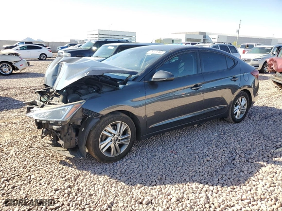 2020 Hyundai Elantra SEL with VIN 5NPD84LF3LH606319, listed as a Copart auction lot 76171244 with 94,413 mi miles and Salvage Title. Bid and sale history available at carsss.com. Image 1.