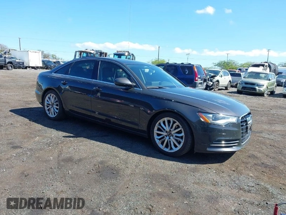 2013 Audi A6 2.0T Premium Plus with VIN WAUGFAFC3DN135693, listed as a IAAI auction lot 41622918 with 154,102 mi miles. Bid and sale history available at carsss.com. Image 1.