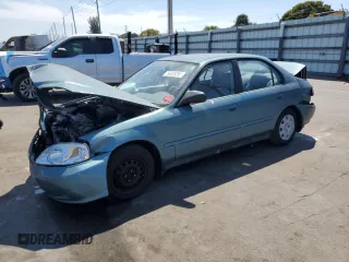 2000 Honda Civic VP z VIN 2HGEJ6613YH558116, wystawiony jako Copart lot #50028285 z przebiegiem 138 436 mil mil oraz Szkoda całkowita • Salvage title. Historia ofert i sprzedaży dostępna na DreamBid. Obrazek 1.