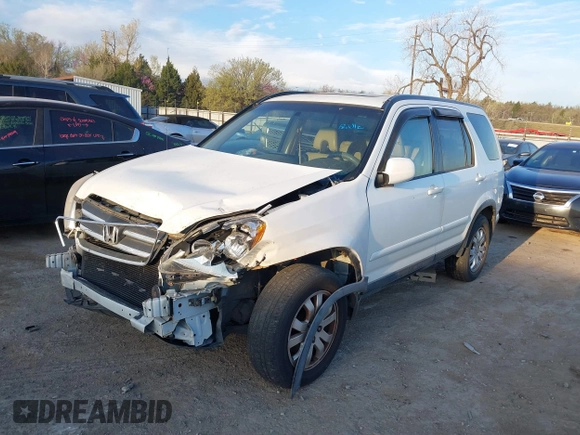 2005 Honda CR-V EX SE with VIN JHLRD78905C061249, listed as a IAAI auction lot 41896491 with 166,293 mi miles. Bid and sale history available at carsss.com. Image 2.