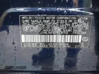 2007 Lexus LS 460 with VIN JTHBL46F675008702, listed as a IAAI auction lot 41574370 with 170,609 mi miles. Bid and sale history available at carsss.com. Image 9.