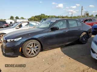 2024 BMW i5 M60 with VIN WBY43FK02RCR61881, listed as a Copart auction lot 71092944 with 0 mi miles and Salvage Title. Bid and sale history available at carsss.com. Image 1.
