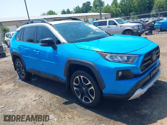 2019 Toyota RAV4 Adventure with VIN 2T3J1RFV4KW034658, listed as a IAAI auction lot 42597706 with 266,949 mi miles and . Bid and sale history available at DreamBid. Image 1.