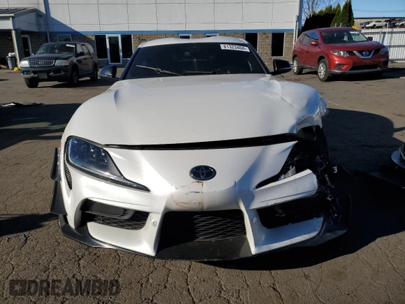 2021 Toyota Supra 3.0 с VIN WZ1DB0C02MW042827, выставлен на аукционе Copart как лот 81323404 с пробегом 35 466 миль миль и Списание • Salvage title. История ставок и продаж доступна на DreamBid. Изображение 5.