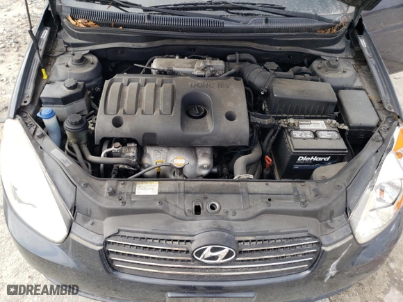 2011 Hyundai Accent GLS with VIN KMHCN4AC9BU617726, listed as a Copart auction lot 50565975 with 106,602 mi miles and Salvage Title. Bid and sale history available at carsss.com. Image 12.
