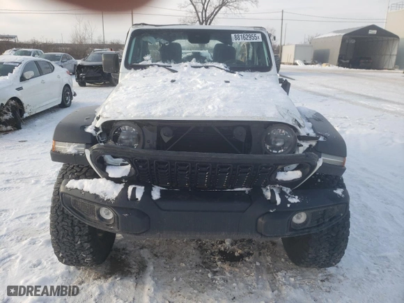 2024 Jeep Wrangler Sport with VIN 1C4PJXDGXRW302921, listed as a Copart auction lot 88162955 with 0 mi miles and Salvage Title. Bid and sale history available at carsss.com. Image 5.