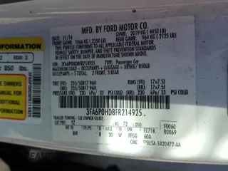 2015 Ford Fusion SE with VIN 3FA6P0HD8FR214925, listed as a Copart auction lot 49283285 with 149,213 mi miles and Salvage Title. Bid and sale history available at DreamBid. Image 12.