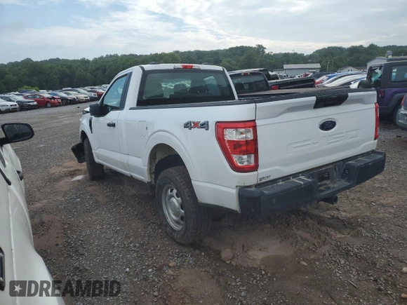2022 Ford F-150 XL with VIN 1FTMF1EB1NKD82924, listed as a Copart auction lot 62689774 with 46,183 mi miles and Salvage title. Bid and sale history available at DreamBid. Image 2.