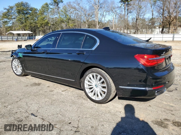 2017 BMW 7 Series 740i xDrive with VIN WBA7E4C5XHGU99338, listed as a Copart auction lot 39952414 with 51,938 mi miles. Bid and sale history available at carsss.com. Image 2.