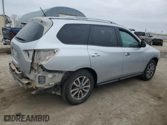 2016 Nissan Pathfinder S with VIN 5N1AR2MM6GC661703, listed as a Copart auction lot 47120825 with 101,779 mi miles and Salvage Title. Bid and sale history available at carsss.com. Image 3.