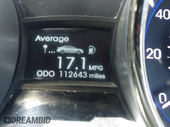 2011 Hyundai Sonata GLS with VIN 5NPEB4AC3BH249656, listed as a IAAI auction lot 41996254 with 112,643 mi miles. Bid and sale history available at carsss.com. Image 12.