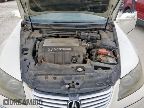 2006 Acura RL with VIN JH4KB16596C010835, listed as a Copart auction lot 54593615 with 253,575 mi miles and Salvage Title. Bid and sale history available at DreamBid. Image 11.