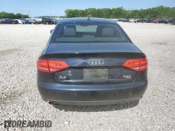 2011 Audi A4 Premium Plus with VIN WAUFFAFL2BN035030, listed as a Copart auction lot 58201545 with 171,872 mi miles and Salvage title. Bid and sale history available at DreamBid. Image 6.