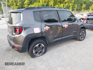 2018 Jeep Renegade Sport with VIN ZACCJBAB4JPH46467, listed as a IAAI auction lot 42590631 with 77,645 mi miles and . Bid and sale history available at DreamBid. Image 4.