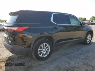 2018 Chevrolet Traverse LS with VIN 1GNERFKW8JJ156564, listed as a Copart auction lot 53639405 with 102,133 mi miles and Salvage title. Bid and sale history available at DreamBid. Image 3.