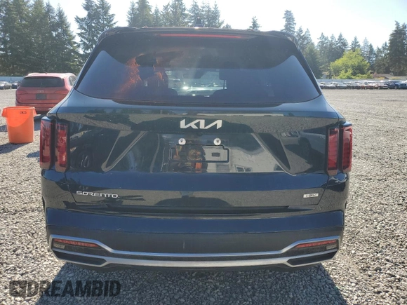 2023 Kia Sorento EX with VIN KNDRHDLG8P5187887, listed as a Copart auction lot 58432935 with 19,269 mi miles and Salvage title. Bid and sale history available at DreamBid. Image 6.