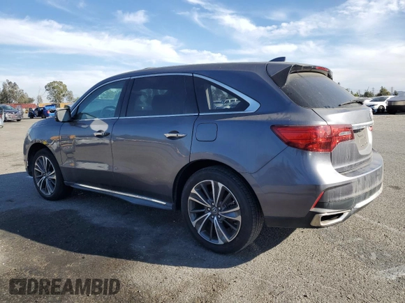 2020 Acura MDX w/Technology Pkg with VIN 5J8YD3H5XLL003940, listed as a Copart auction lot 66971654 with 0 mi miles and Salvage Title. Bid and sale history available at carsss.com. Image 2.