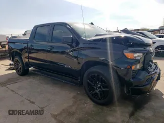 2024 Chevrolet Silverado 1500 Custom with VIN 3GCPABEK0RG245584, listed as a Copart auction lot 50540105 with 43,937 mi miles and Salvage Title. Bid and sale history available at DreamBid. Image 4.