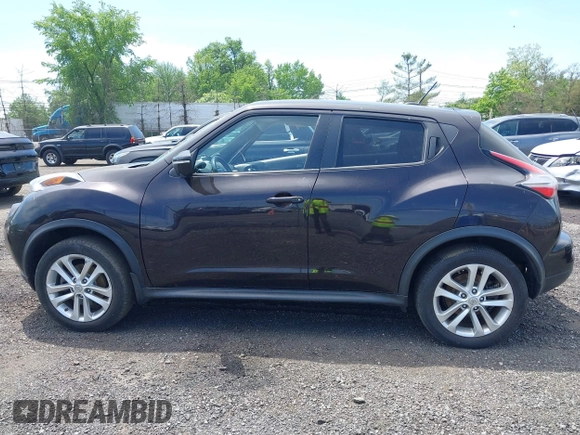 2015 Nissan Juke SV with VIN JN8AF5MVXFT550503, listed as a IAAI auction lot 42245020 with 112,957 mi miles and . Bid and sale history available at DreamBid. Image 14.
