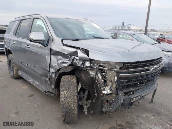 2022 Chevrolet Tahoe RST with VIN 1GNSKRKD0NR281556, listed as a IAAI auction lot 41701064 with 53,372 mi miles. Bid and sale history available at carsss.com. Image 1.