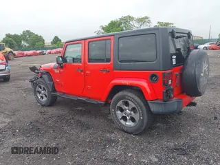 2017 Jeep Wrangler Unlimited Sahara with VIN 1C4HJWEG6HL609208, listed as a IAAI auction lot 42231634 with 87,466 mi miles and . Bid and sale history available at DreamBid. Image 3.