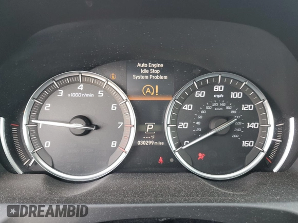 2018 Acura TLX Advance with VIN 19UUB3F7XJA006760, listed as a Copart auction lot 43047455 with 30,299 mi miles and Salvage title. Bid and sale history available at DreamBid. Image 9.