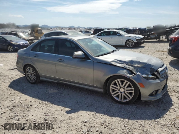 2009 Mercedes-Benz C-Class 3.0L Sport with VIN WDDGF81X59R085083, listed as a Copart auction lot 50717765 with 191,689 mi miles and Salvage Title. Bid and sale history available at carsss.com. Image 4.