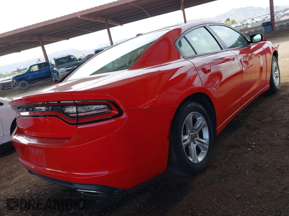 2020 Dodge Charger SXT with VIN 2C3CDXBG5LH204348, listed as a IAAI auction lot 41923289 with 92,875 mi miles. Bid and sale history available at carsss.com. Image 4.