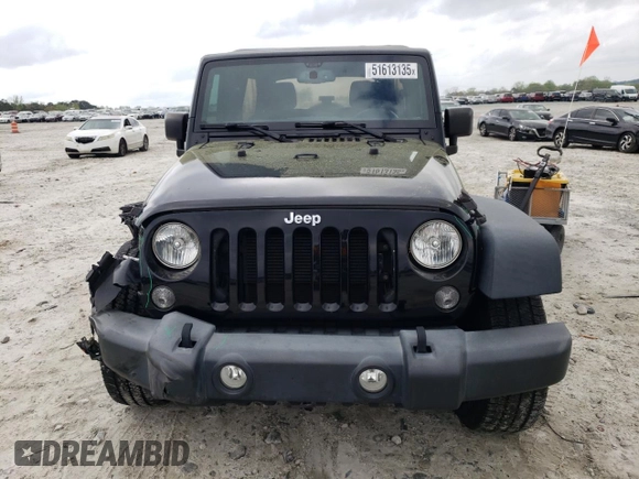 2018 Jeep Wrangler JK Unlimited Sport S with VIN 1C4BJWDG2JL859963, listed as a Copart auction lot 51613135 with 63,746 mi miles and Salvage Title. Bid and sale history available at carsss.com. Image 5.