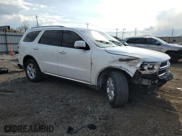 2013 Dodge Durango Crew with VIN 1C4RDJDG2DC699113, listed as a Copart auction lot 53375805 with 183,679 mi miles and Salvage title. Bid and sale history available at DreamBid. Image 4.