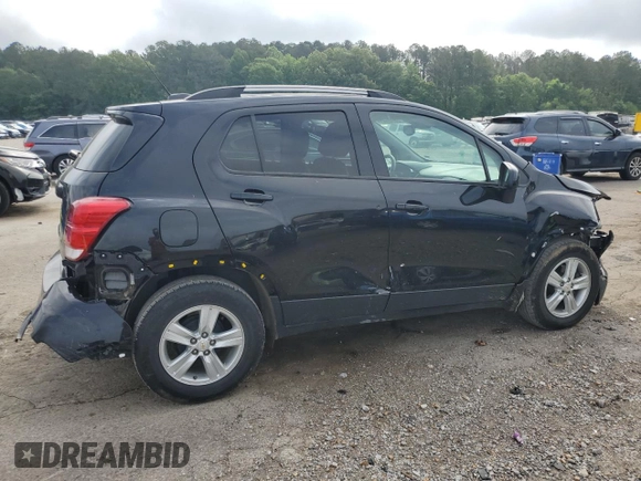2021 Chevrolet Trax LT with VIN KL7CJLSB1MB322910, listed as a Copart auction lot 54146665 with 103,229 mi miles and Salvage title. Bid and sale history available at DreamBid. Image 3.