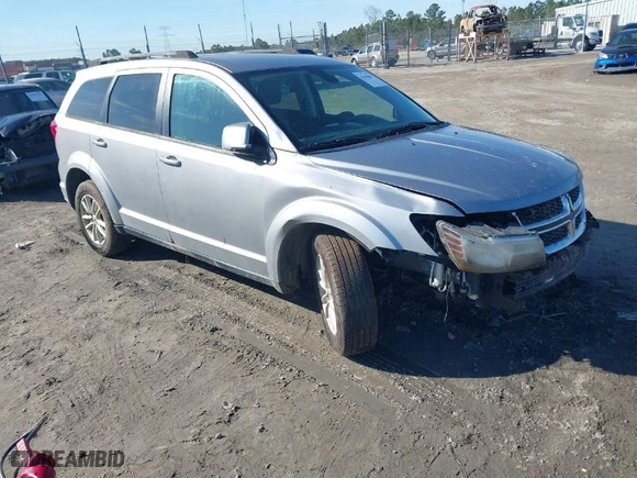 2018 Dodge Journey SXT with VIN 3C4PDCBB6JT273757, listed as a IAAI auction lot 41458885 with 158,080 mi miles. Bid and sale history available at carsss.com. Image 1.
