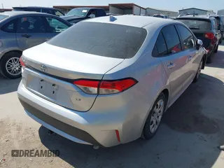 2020 Toyota Corolla LE with VIN JTDEPRAE7LJ055933, listed as a IAAI auction lot 41787605 with 114,698 mi miles. Bid and sale history available at carsss.com. Image 4.