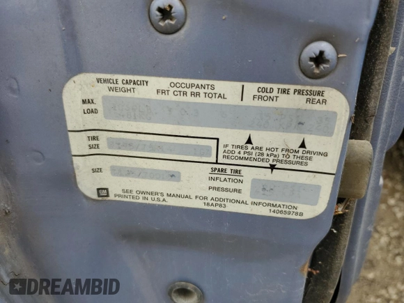 1984 Chevrolet Monte Carlo z VIN 1G1AZ37H3ER221496, wystawiony jako Copart lot #54297665 z przebiegiem 91 351 mil mil oraz Szkody całkowita. Historia ofert i sprzedaży dostępna na DreamBid. Obrazek 12.